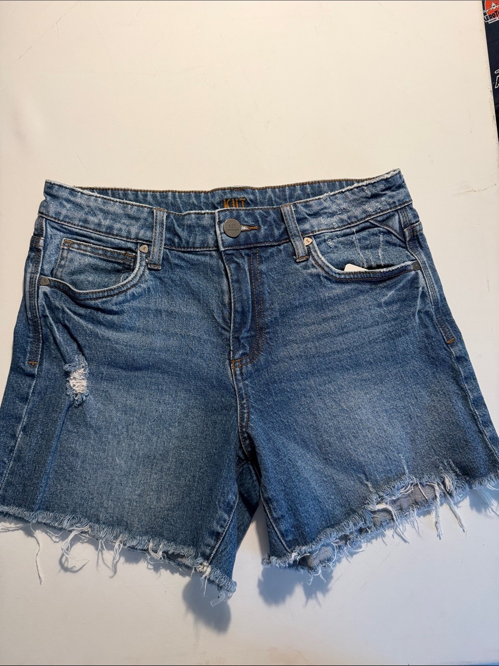 Denim Cutoff Shorts in Blue